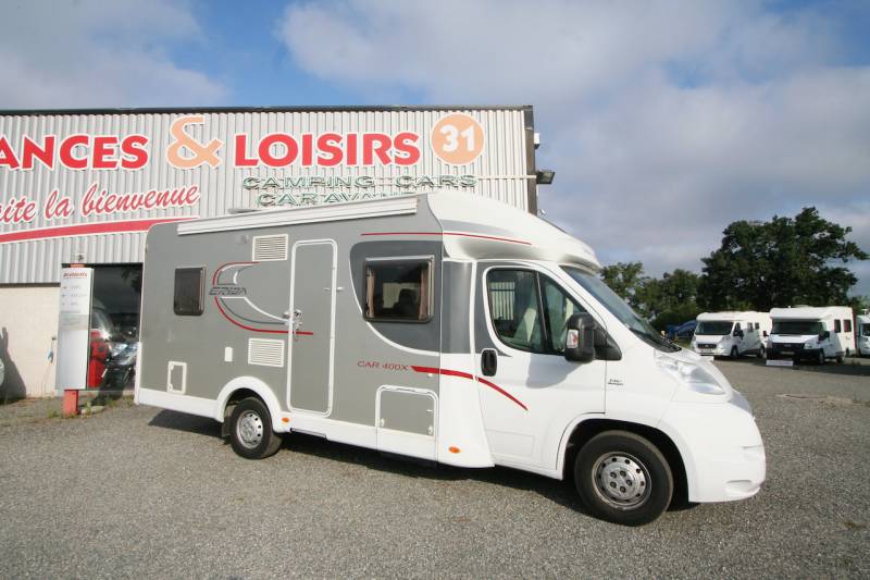 Camping-car profilé d’occasion, lit à la française, lit de pavillon, moins de 7 m, Eriba Car 400 X, à Roques, proche de Toulouse 31.